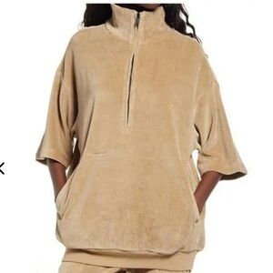 Essentials Butter Yellow 1/4 Zip Pullover